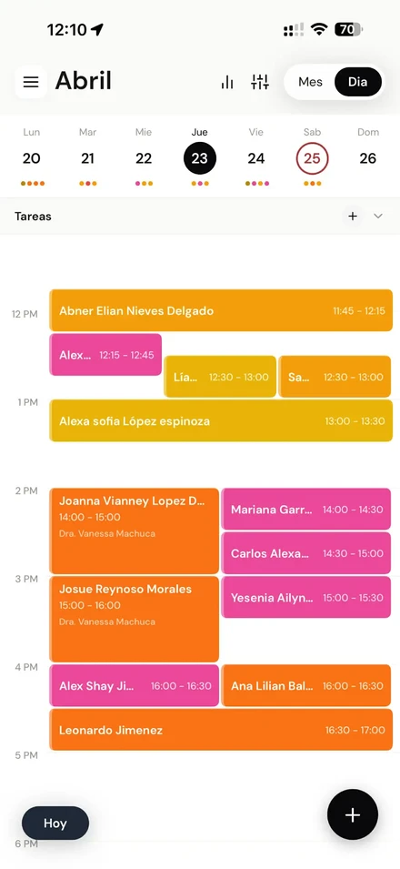 Agenda móvil de Clenit